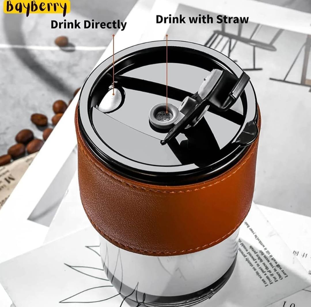 Bayberry Glass Tumbler with Glass straw and Lid | 435 ml - Image 5